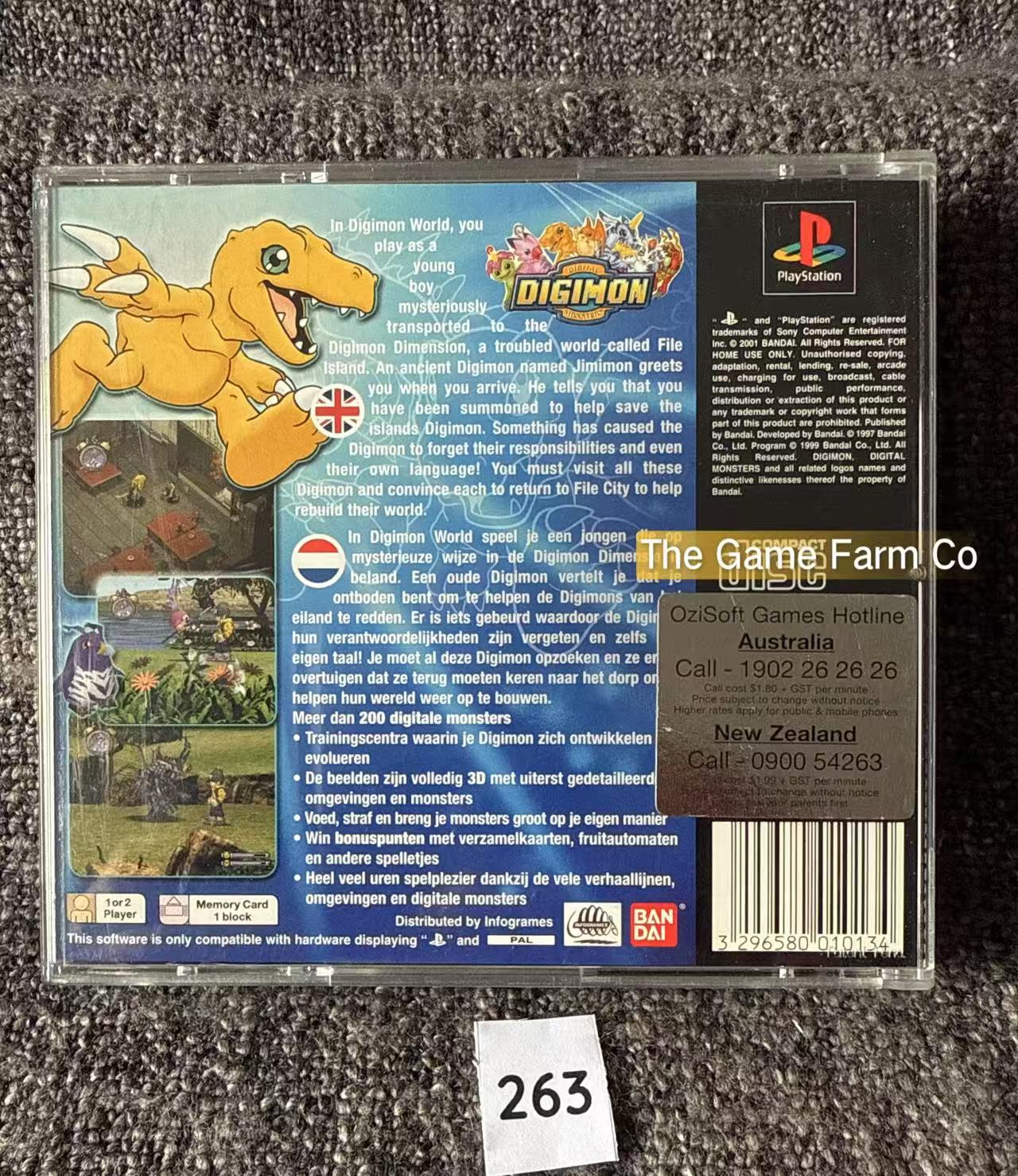 Digimon World - Sony Playstation One (PS1) Game In Great Condition