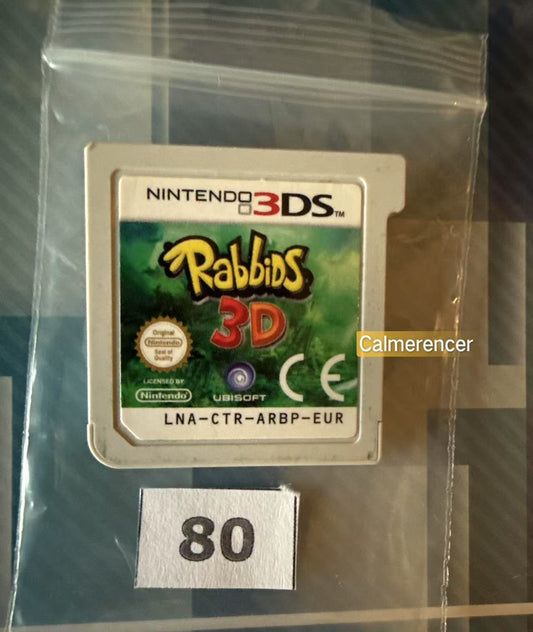 Rabbids 3D Game - No case  Nintendo 3DS