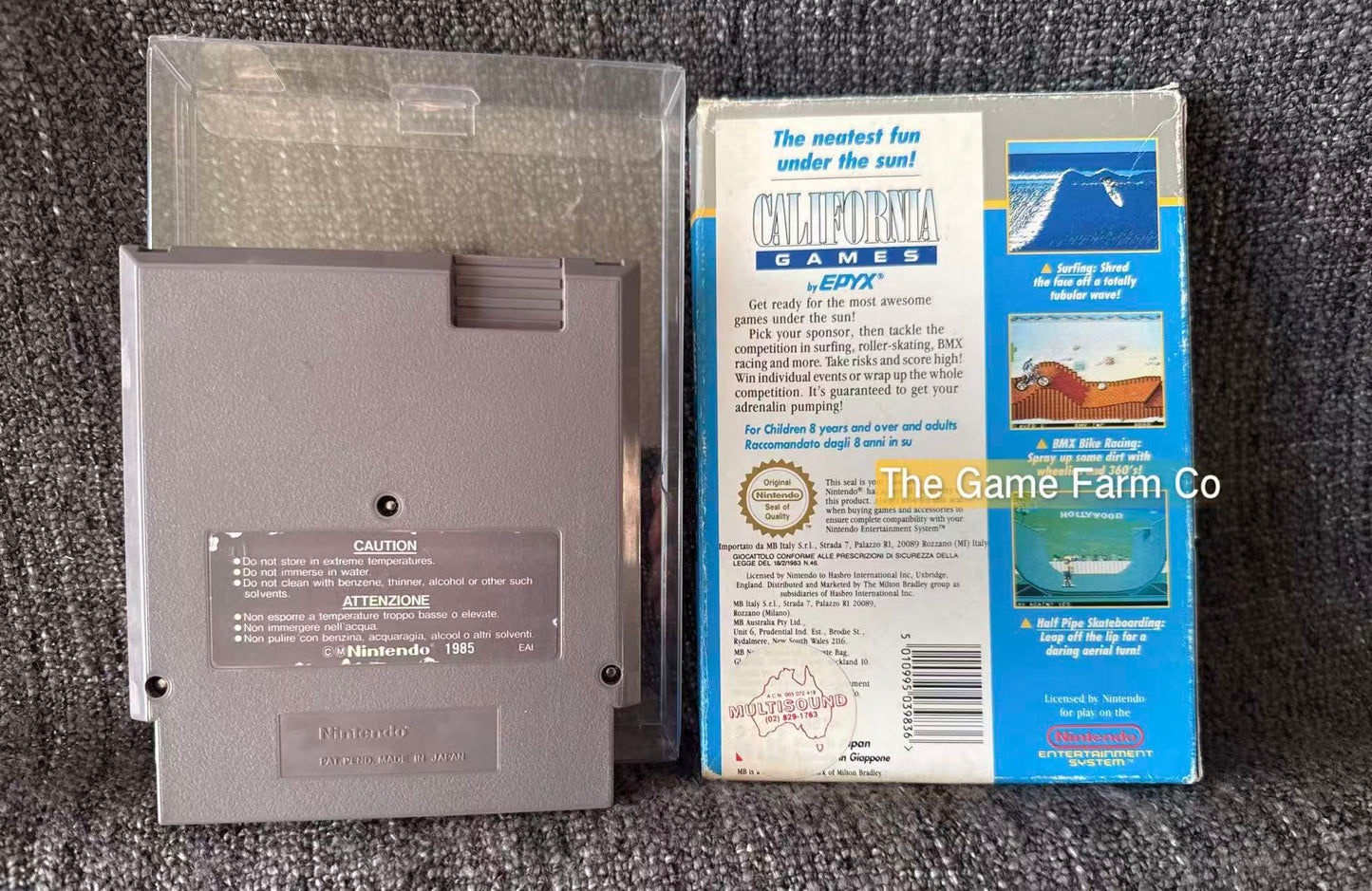 California Games Boxed Game - Nes - Nintendo / Entertainment System - Pal Version