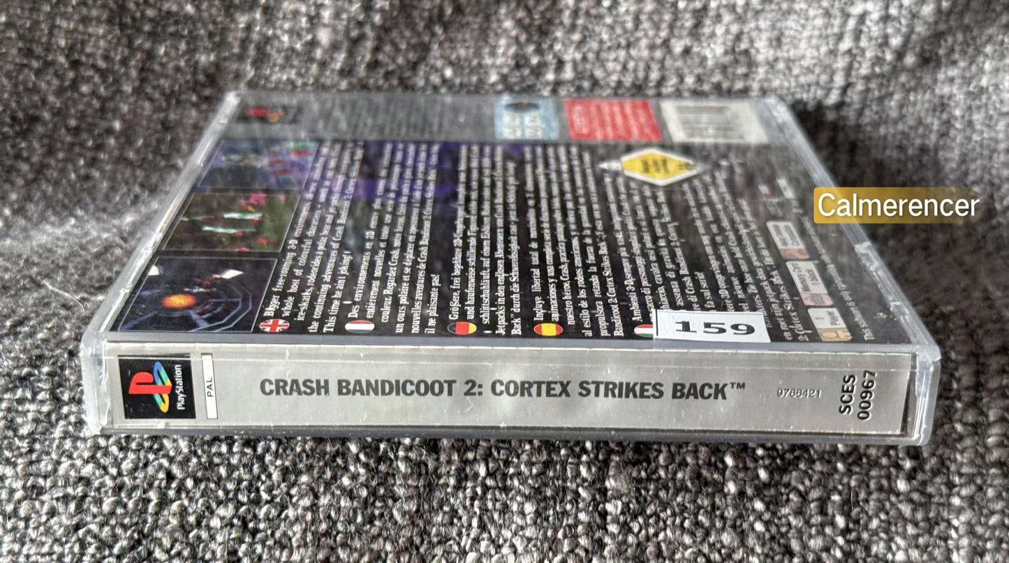 Crash Bandicoot 2 Cortex Strikes Back - Sony Playstation One (PS1) Game