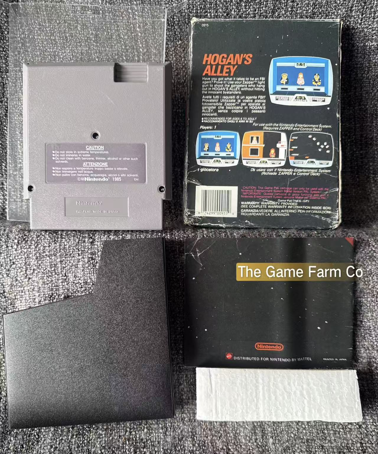 Hogan's Alley Boxed Game - Nes - Nintendo / Entertainment System - Pal Version