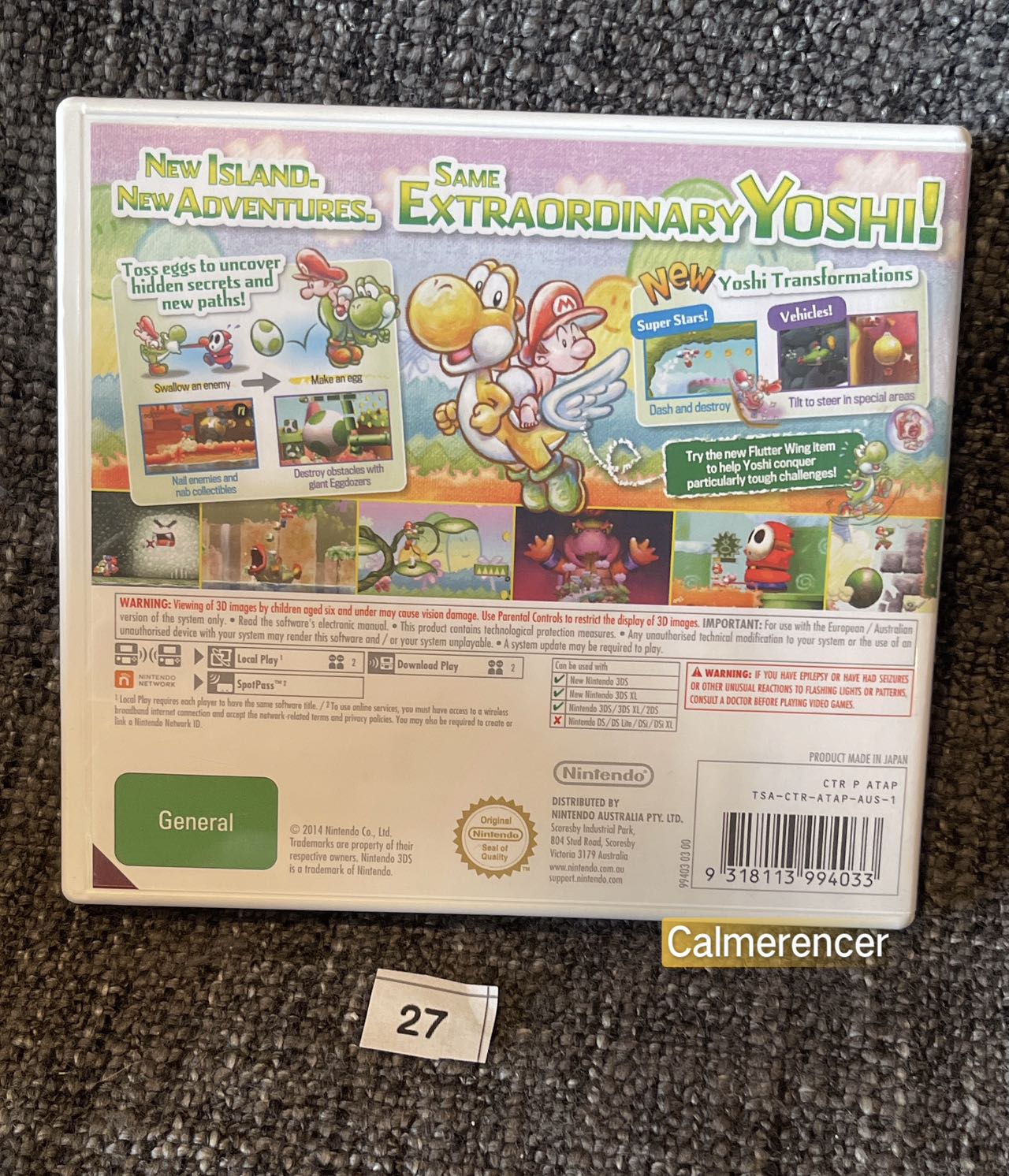 Yoshi's New Island Game Nintendo 3DS