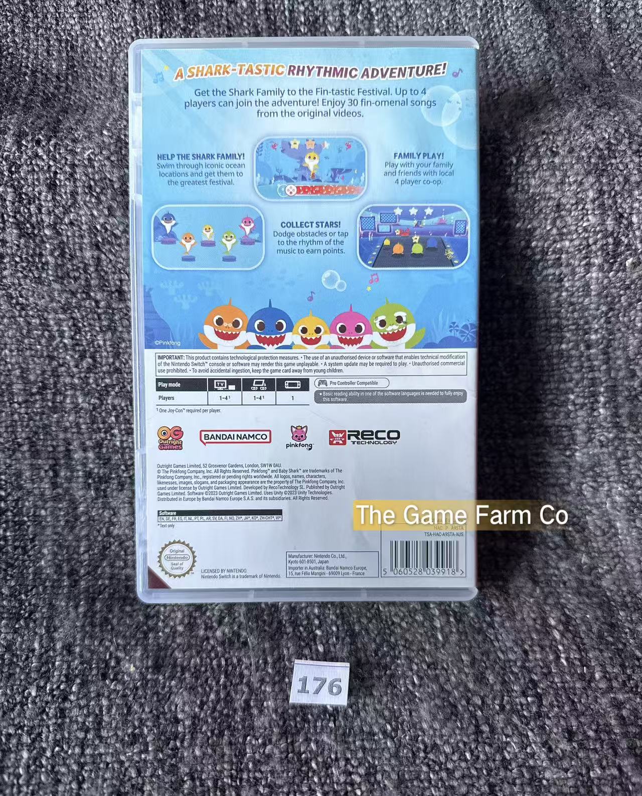 Baby Shark Sing & Swim Party (Nintendo Switch) Complete CIB Physical PAL