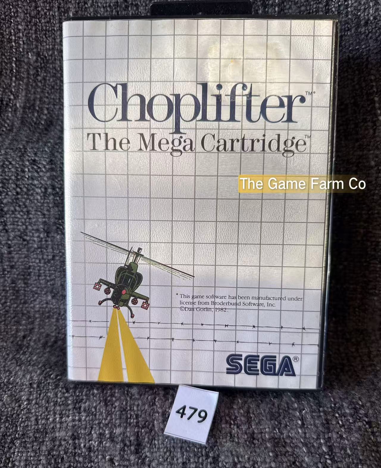Choplifter Sega Master System Physical Game CIB PAL Tested Used