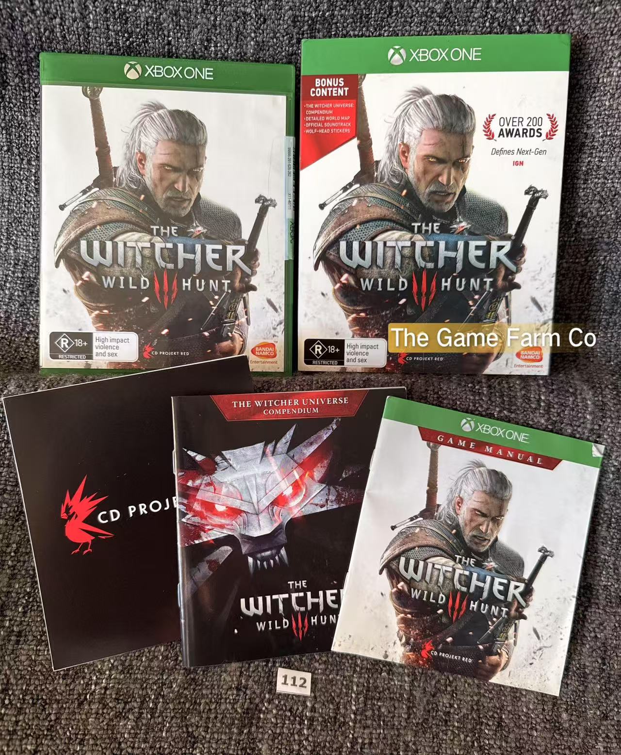 The Witcher 3 Wild Hunt with bonus materials Game Microsoft Xbox One