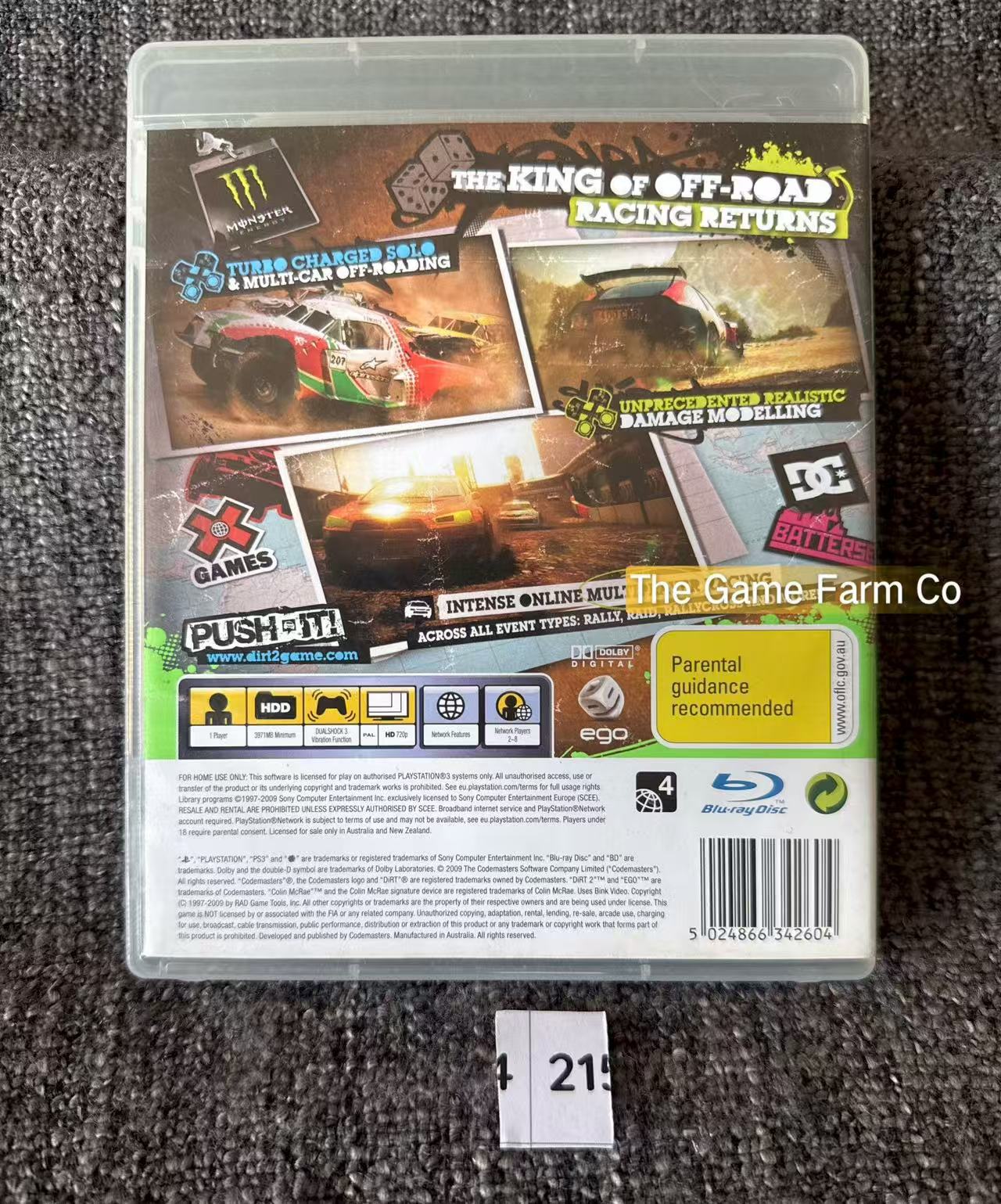 Colin Mcrae Dirt 2 Game - PS3 - Sony Playstation 3