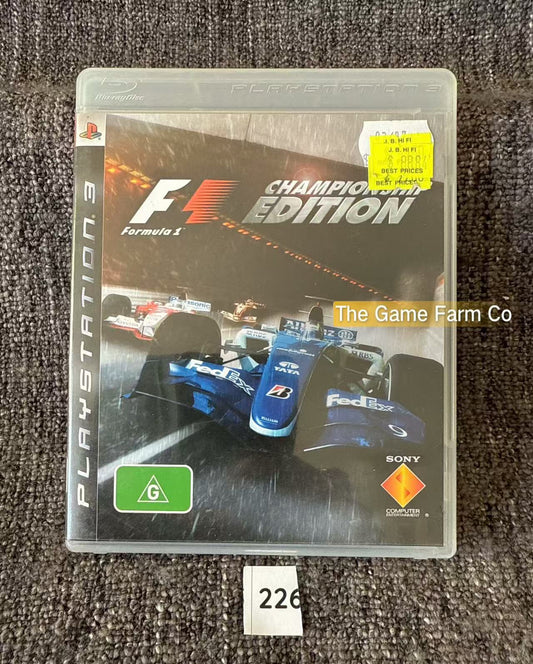 Formula 1 Championship Edition Game - PS3 - Sony Playstation 3