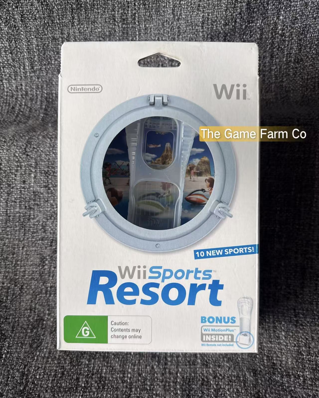 Wii Sports Resort  Boxed with Motion Plus Adapter + sleeve - Nintendo Wii game
