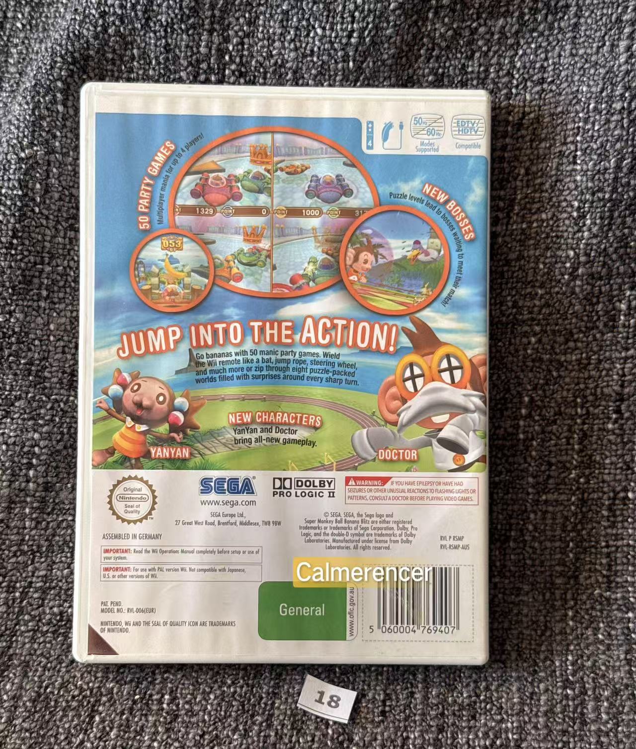 Super Monkey Ball Banana Blitz -  Nintendo Wii game