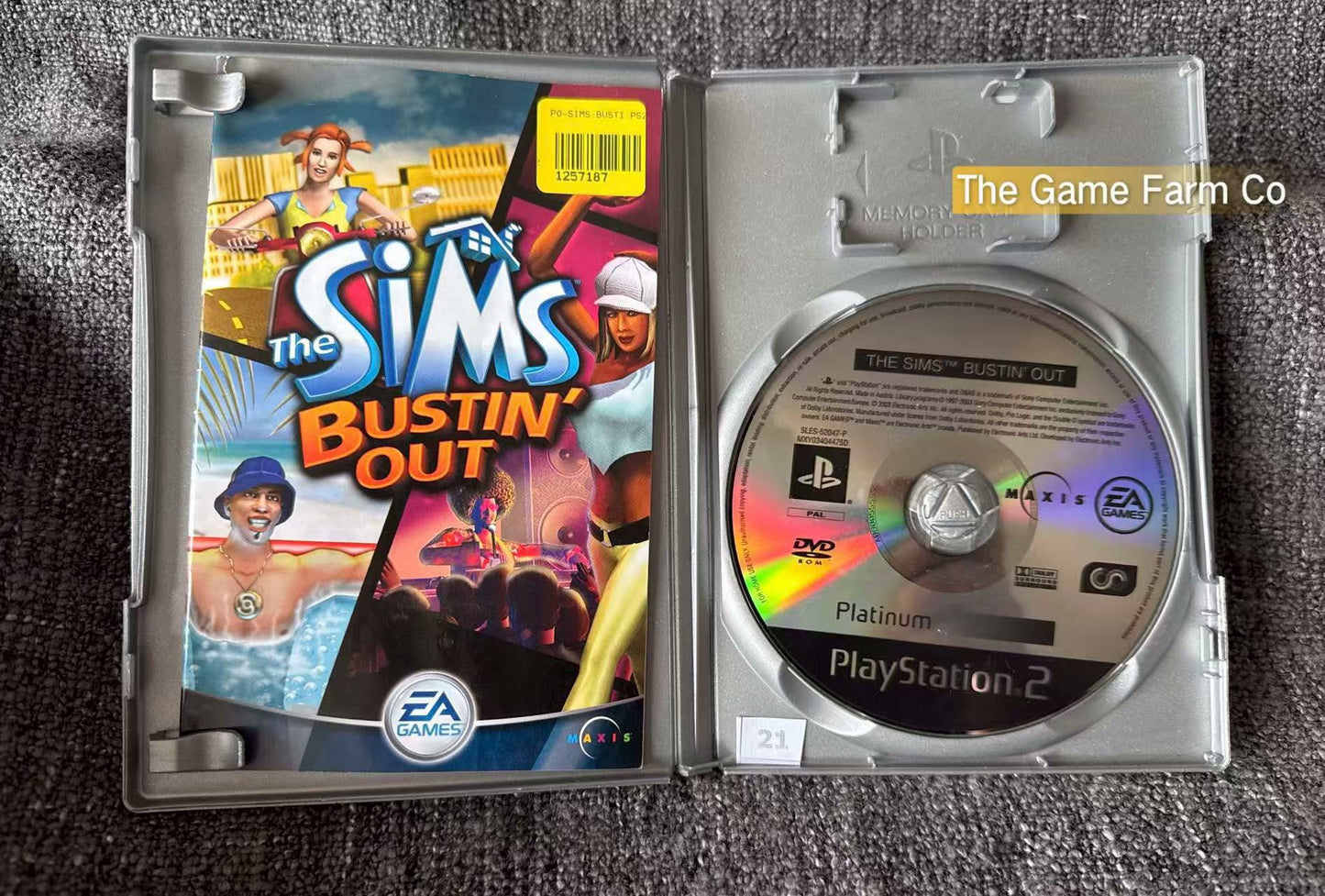 The Sims Bustin Out Game- Sony PlayStation 2 (PS2)