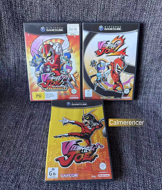Viewtiful Joe Bundle  (3x Games- Mint like discs) - Nintendo Gamecube - Pal Version