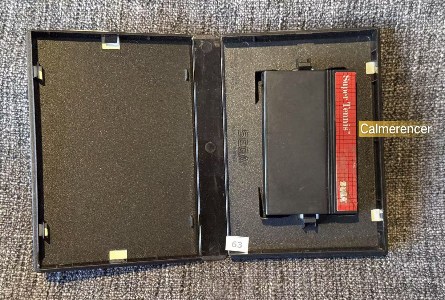 Super Tennis Game Missing Manual - Sega Master System