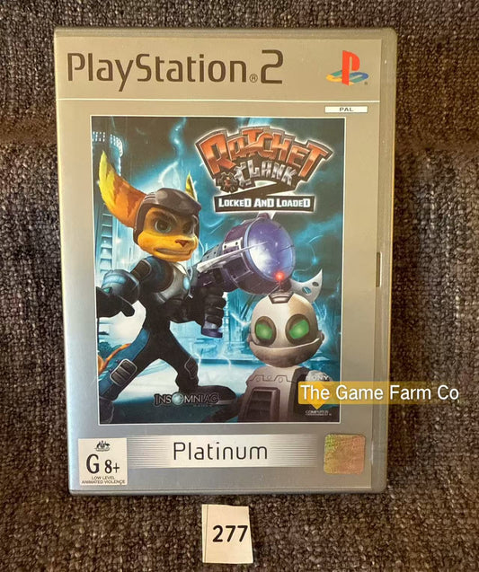 Ratchet & Clank Locked and Loaded Game- Sony PlayStation 2 (PS2)