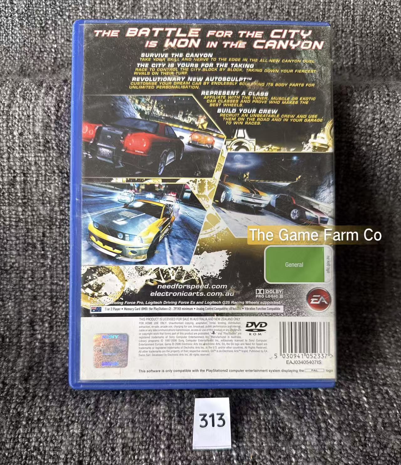 Need For Speed Carbon Game- Sony PlayStation 2 (PS2)