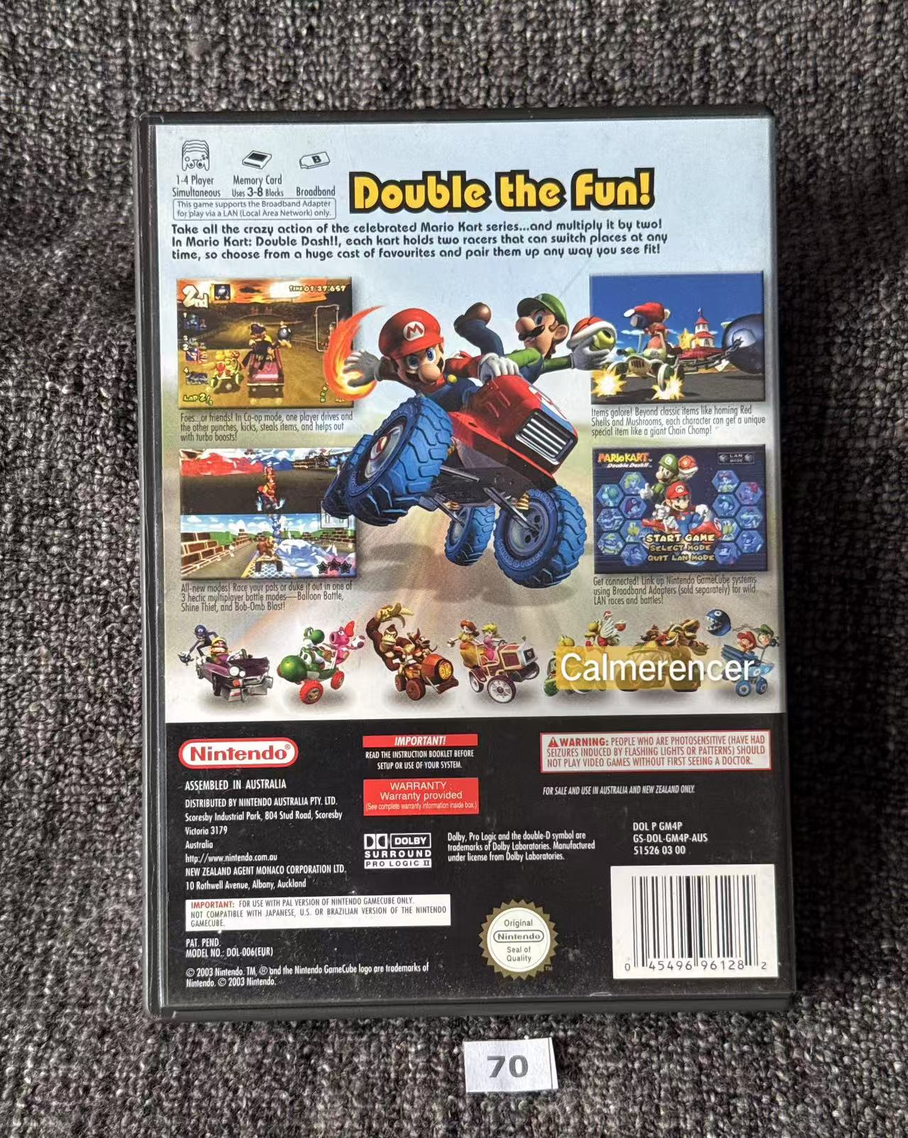 Mario Kart Double Dash Game - Nintendo Gamecube - Pal Version