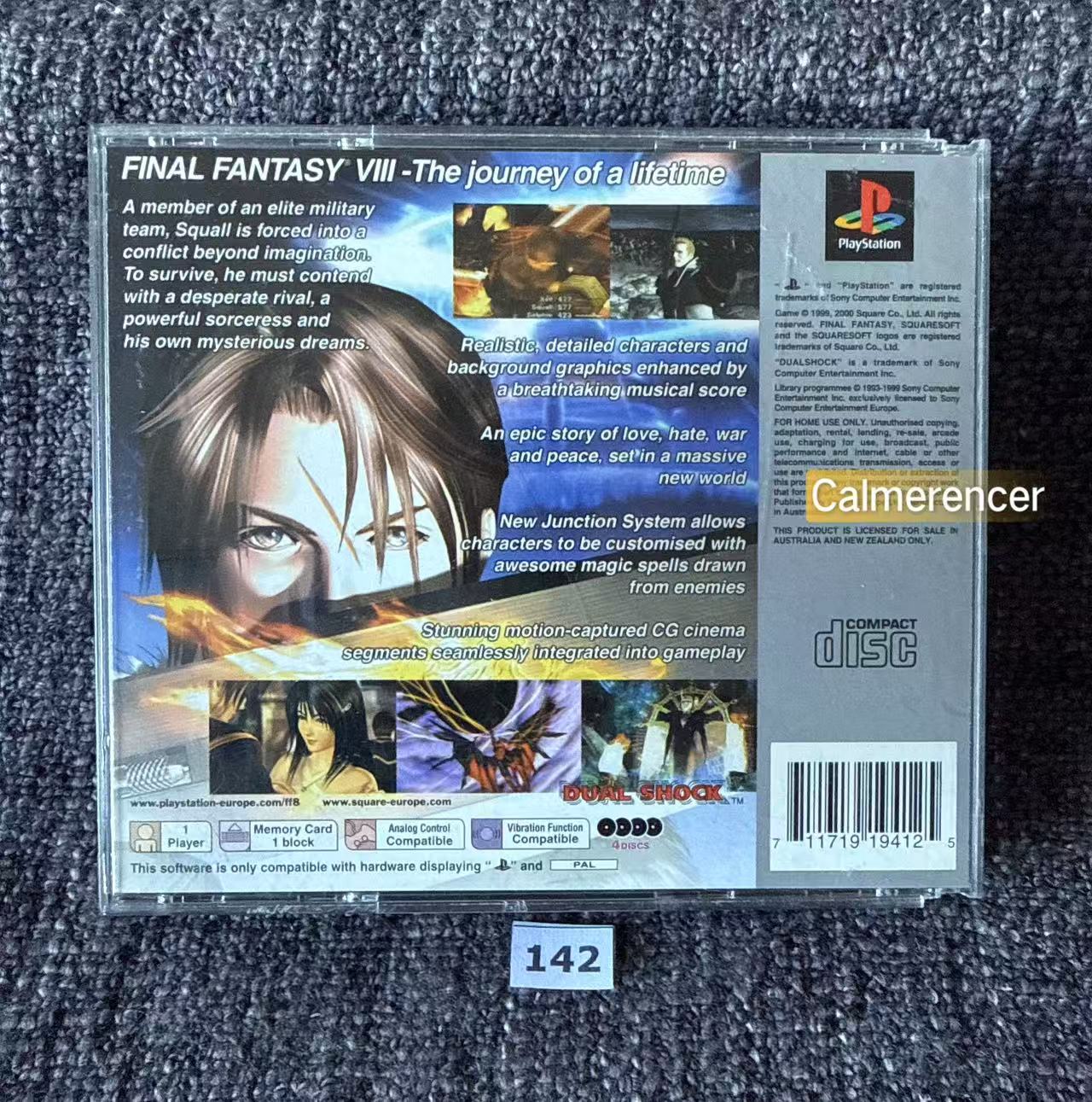 Final Fantasy VIII 8- Sony Playstation One (PS1) Game