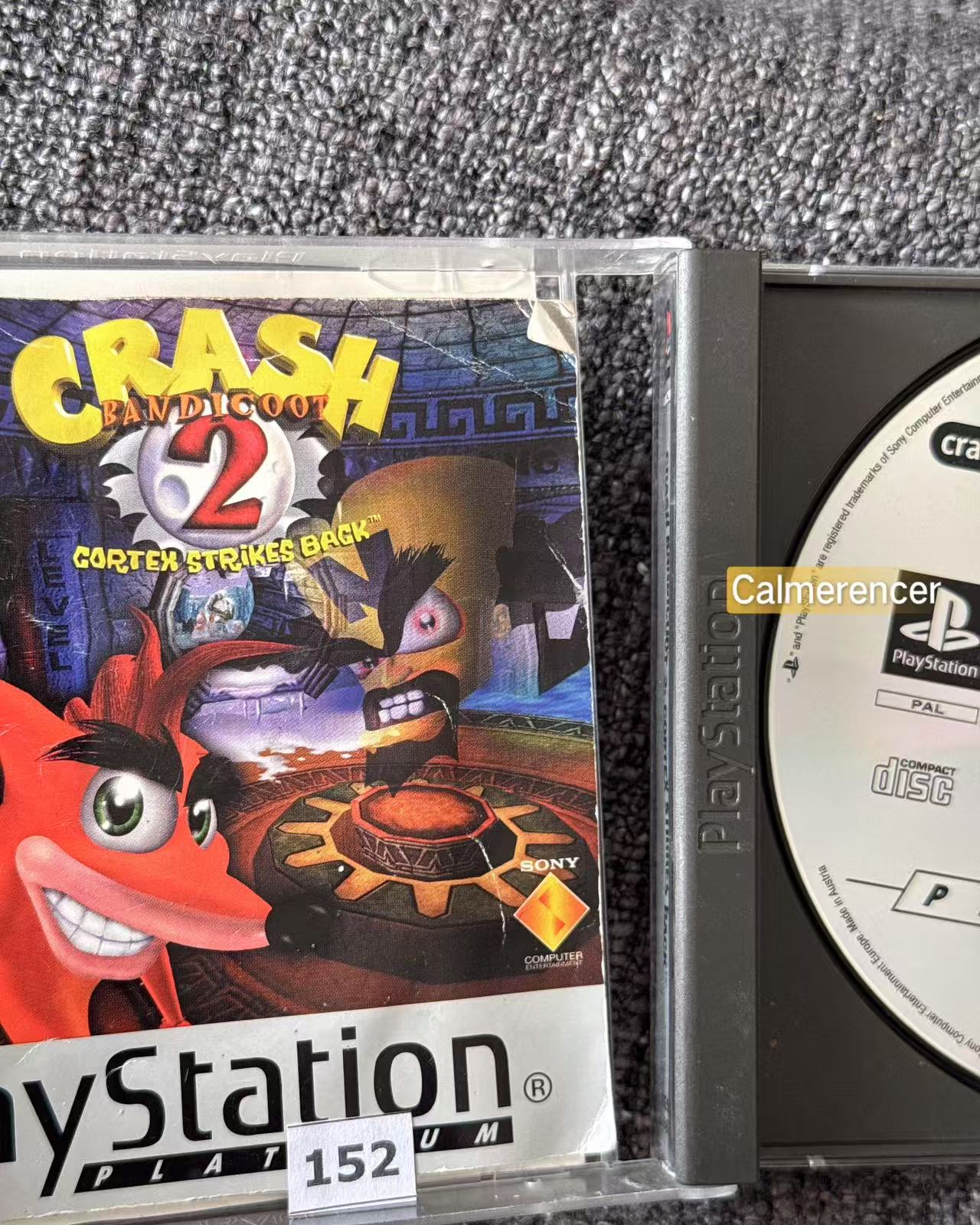 Crash Bandicoot 2 Cortex Strikes Back - Sony Playstation One (PS1) Game