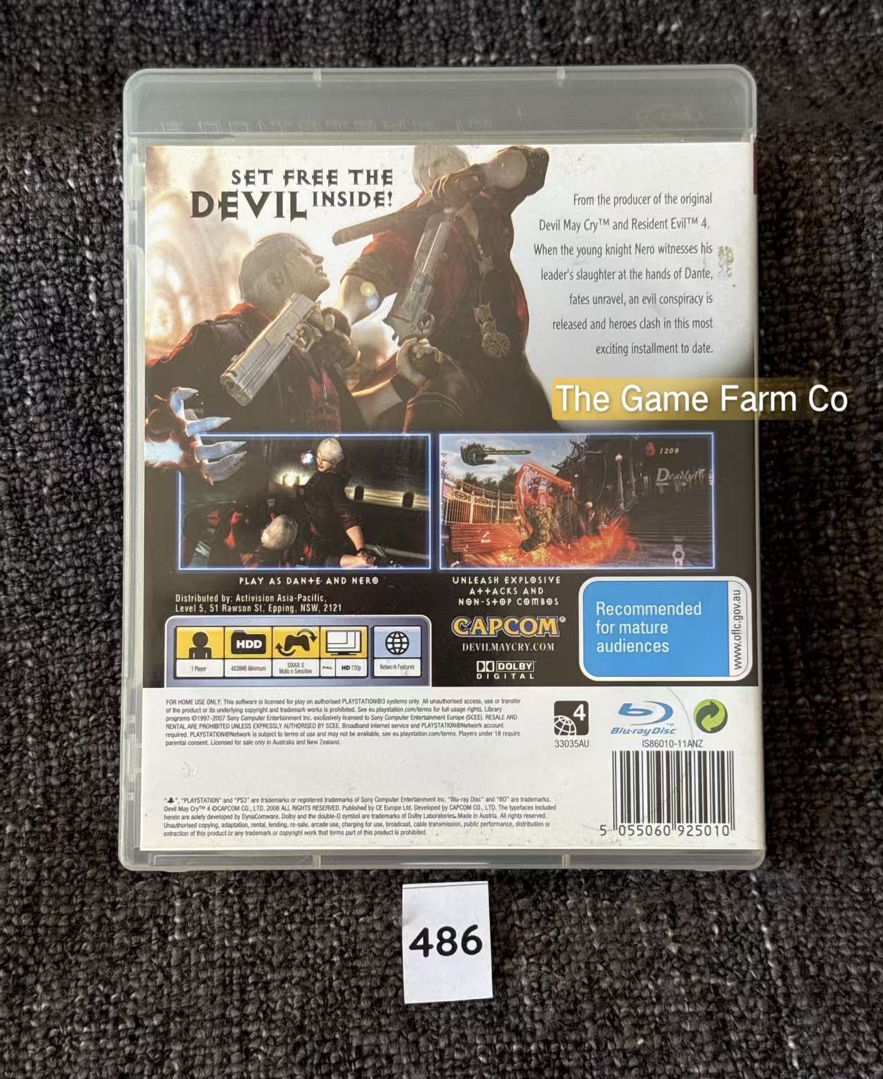 Devil May Cry 4 PS3 Physical Game PAL Tested Used No Manual
