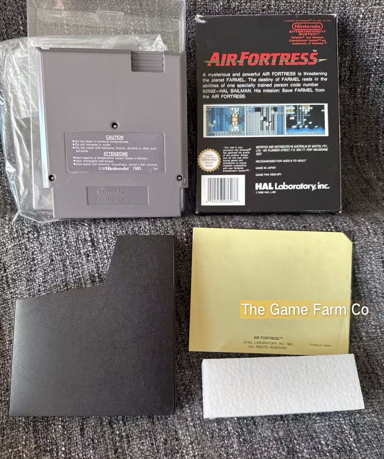 Air Fortress Boxed Game - Nes - Nintendo / Entertainment System - Pal Version