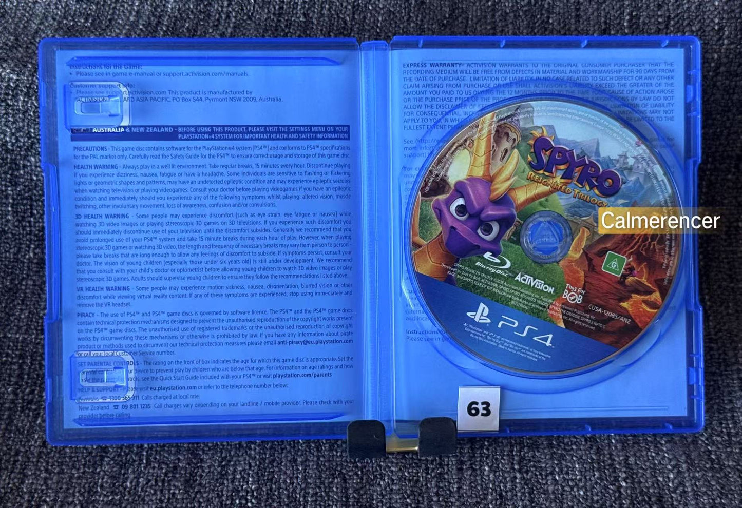 Spyro Reignited Trilogy Sony Playstation 4 (PS4) Game
