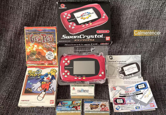 Swan Crystal + Games boxed in Excellent condition handheld Console