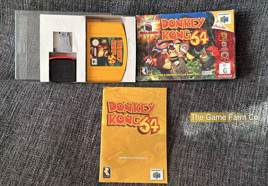 Donkey Kong 64 Game Boxed - Nintendo 64 / N64 - Pal Version