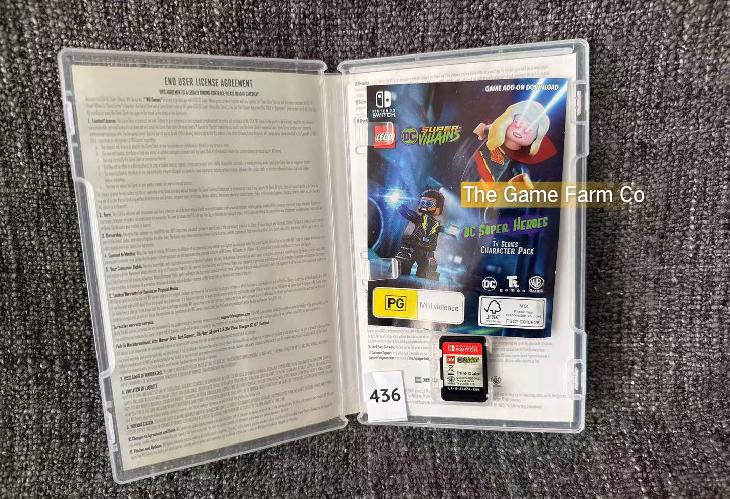 LEGO DC Super Villains Nintendo Switch Physical Game Cartridge PAL Tested Used