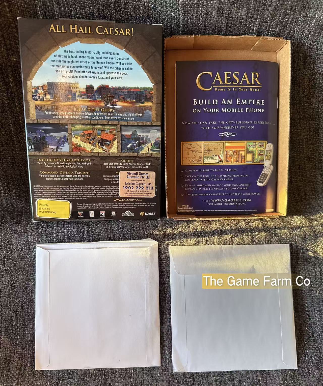 Caesar IV PC Big Box Complete CIB Untested Vintage Retro PC Game