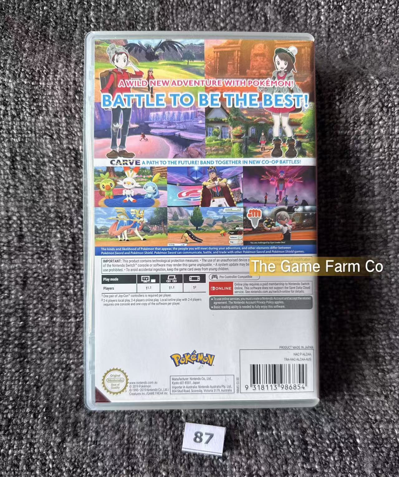 Pokemon Sword Game - Nintendo Switch