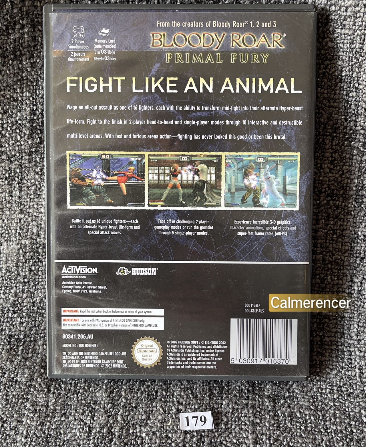 Bloody Roar Game - Nintendo Gamecube - Pal Version