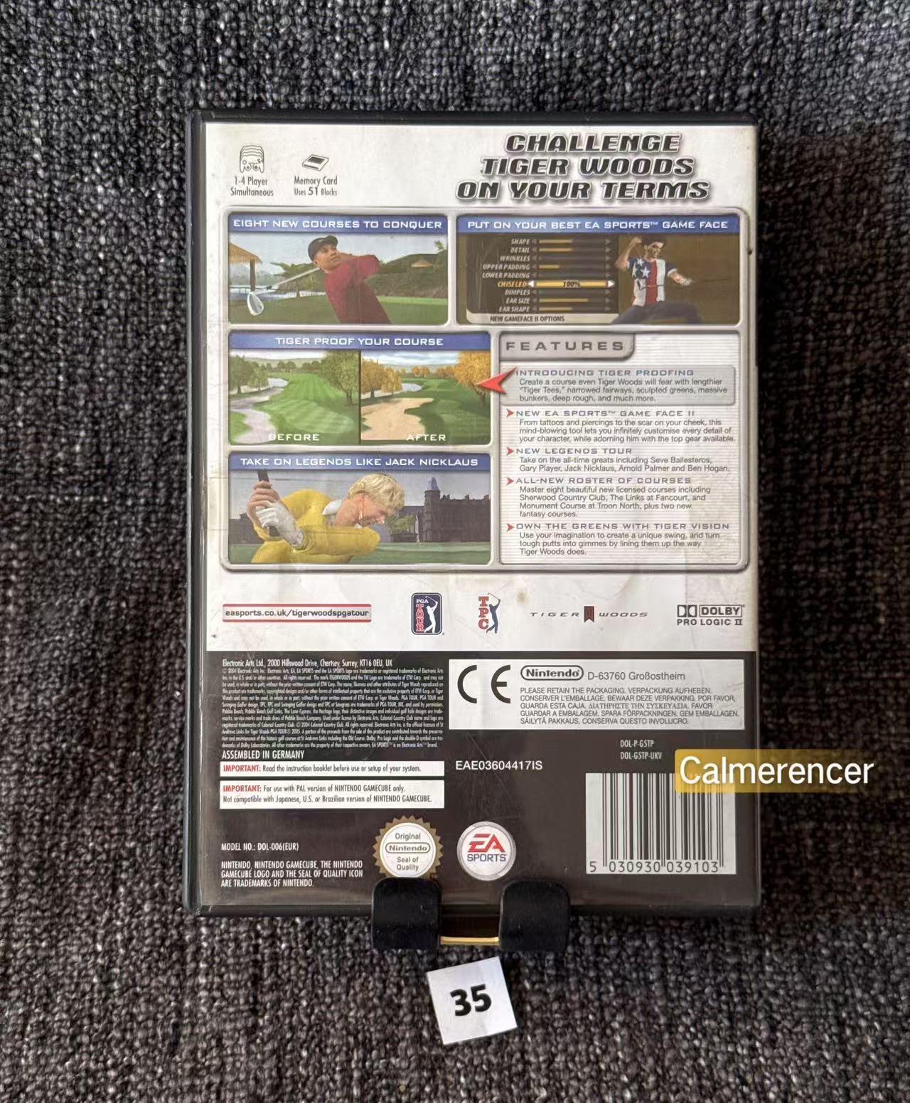 Tiger Woods PGA Tour 2005 Game - Nintendo Gamecube - Pal Version