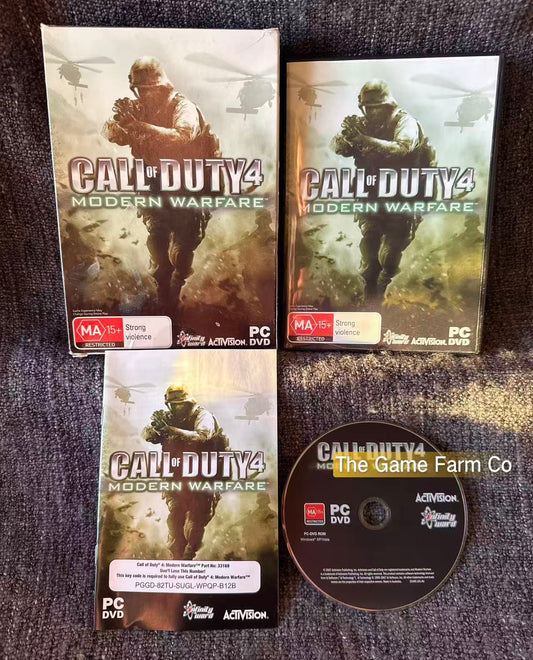 Call of Duty 4: Modern Warfare PC Big Box Complete CIB Untested Vintage Retro