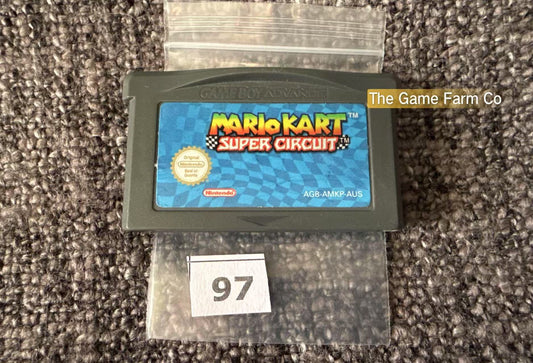 Mario Kart Super Circuit Game -Nintendo Gameboy Advance Cart GBA - Pal Version