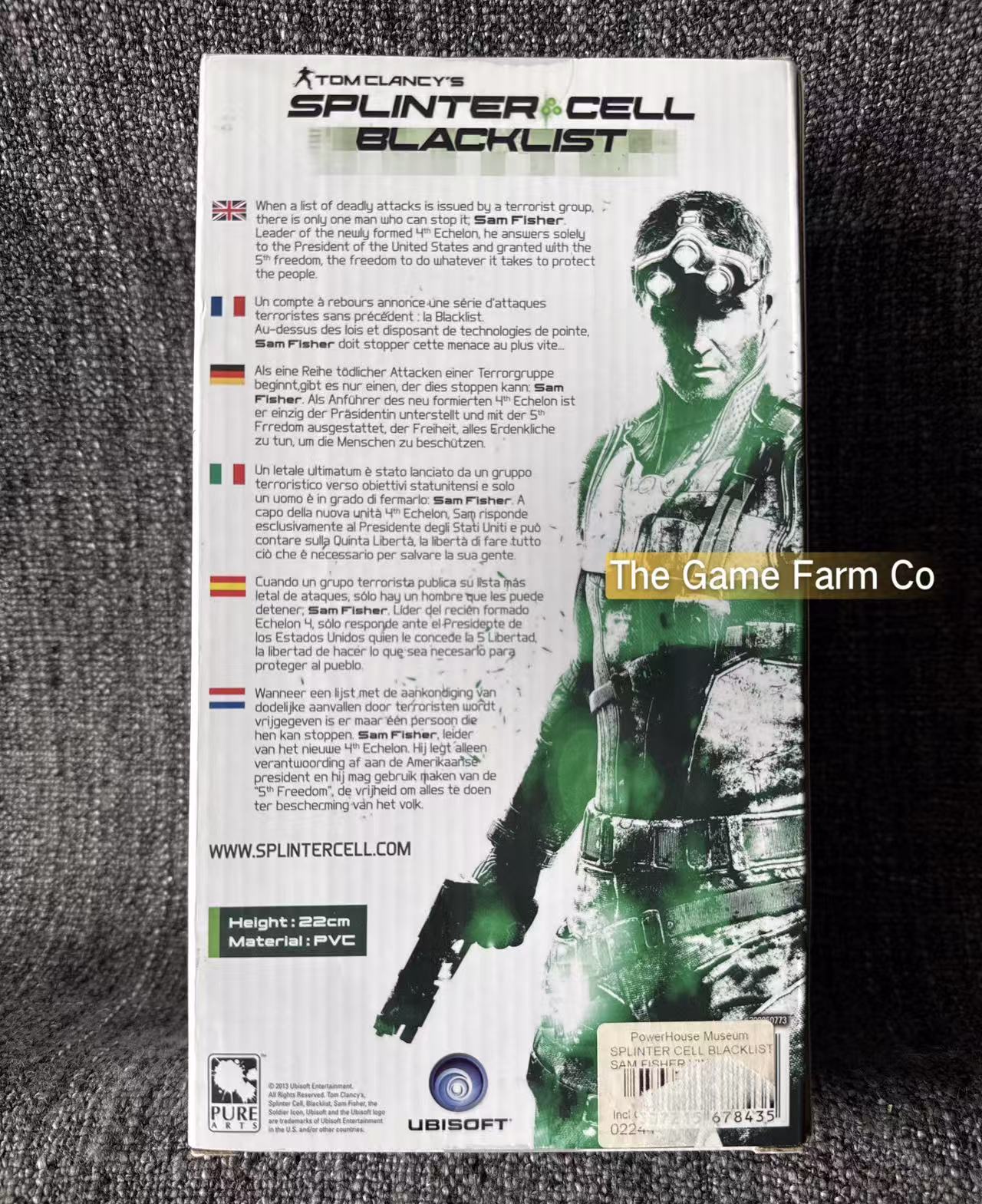 Tom Clancy's Splinter Cell Blacklist Sam FIsher Desert Suit Statue / Figure The 5th Freedom edition- Xbox 360 Game