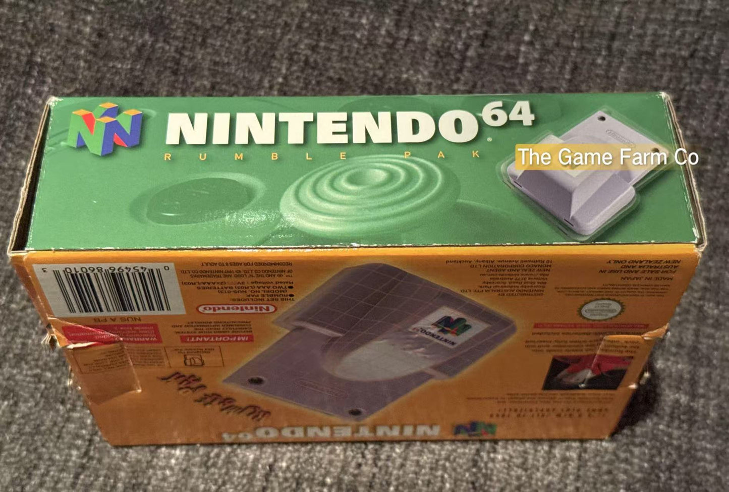 Nintendo 64 (N64) Rumble Pak boxed - Genuine