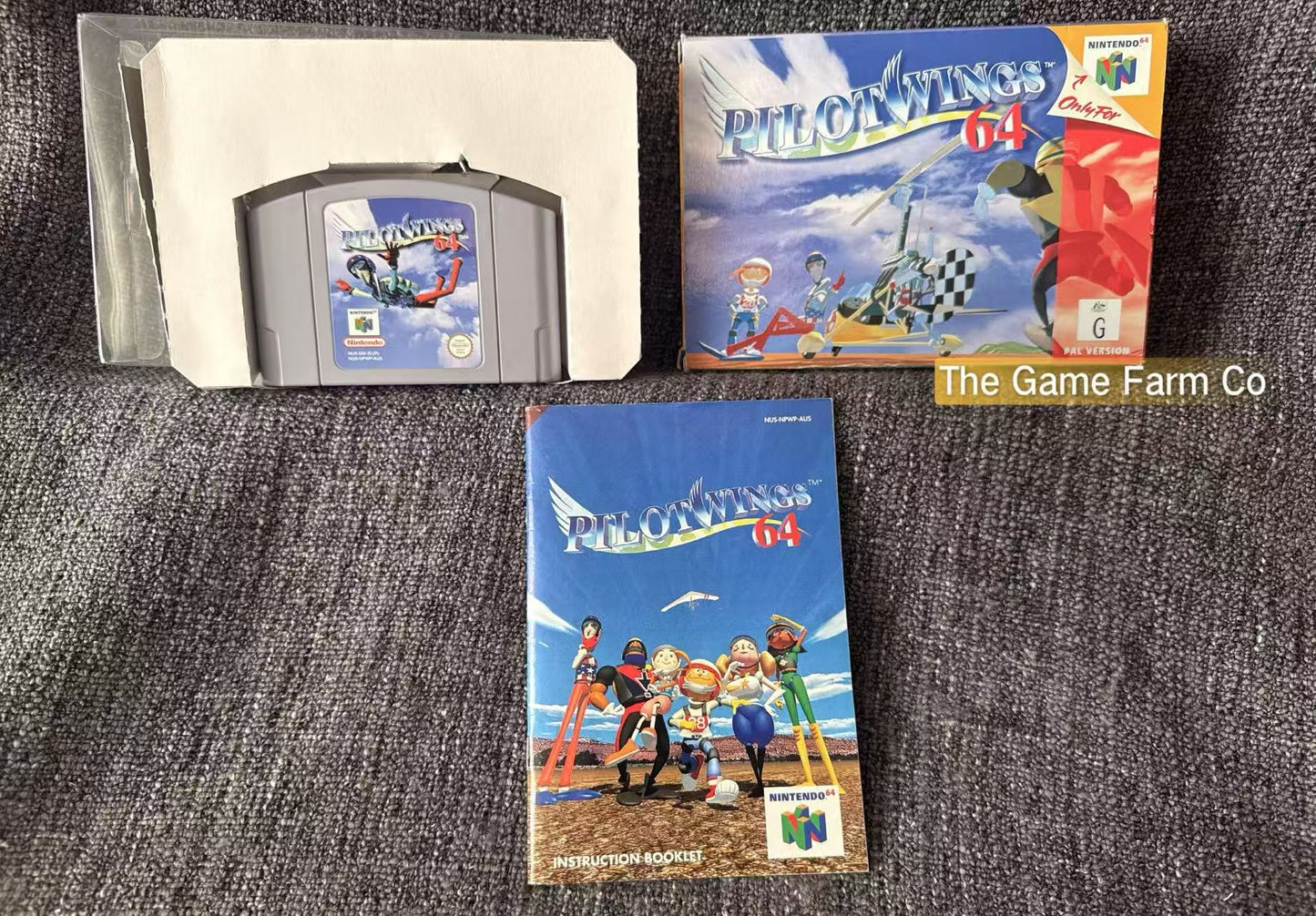 Pilot Wings 64 Game Boxed - Nintendo 64 / N64 - Pal Version