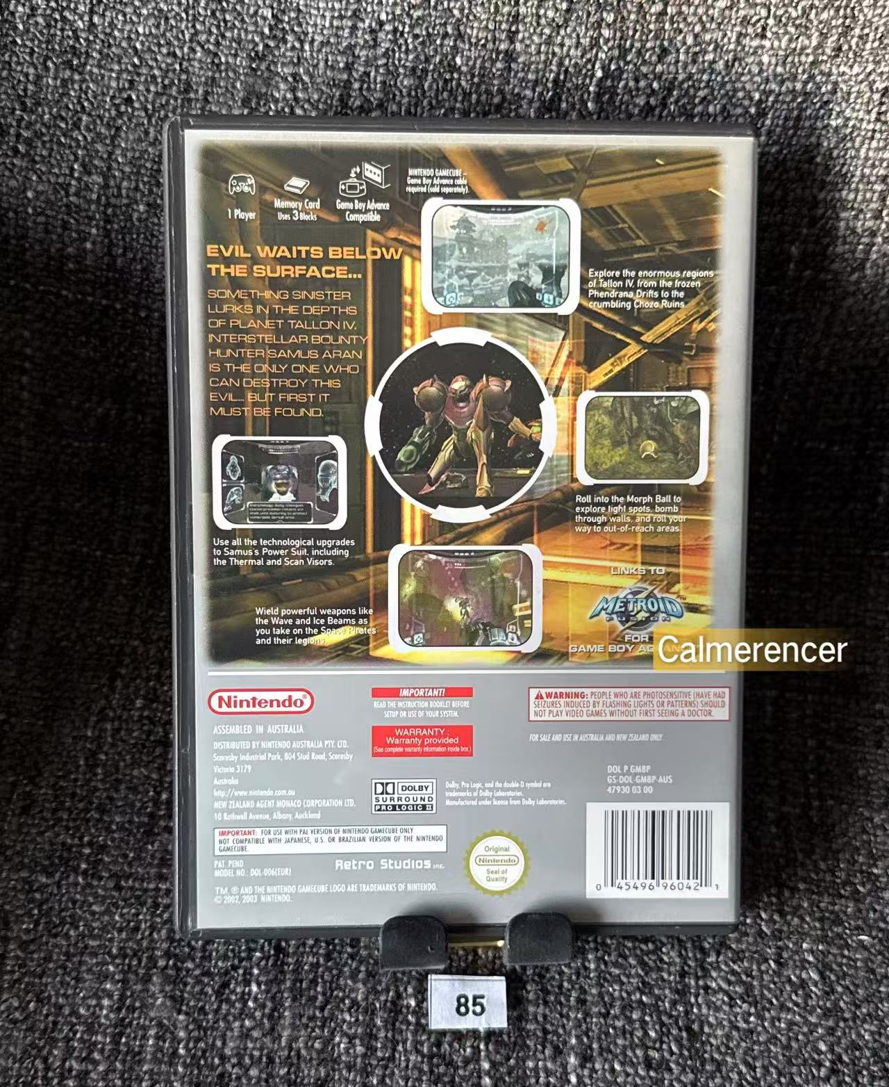 Metroid Prime Game - Nintendo Gamecube - Pal Version