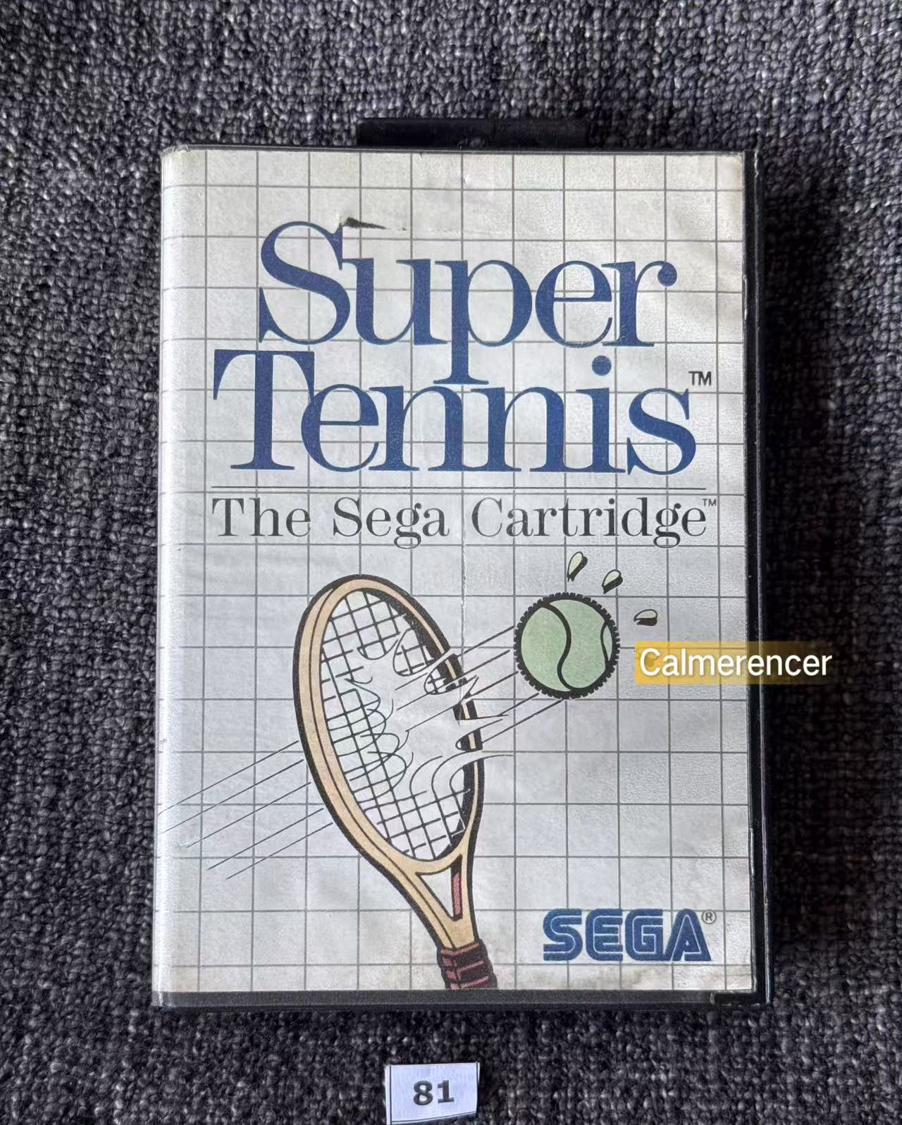 Super Tennis Game Missing Manual - Sega Master System