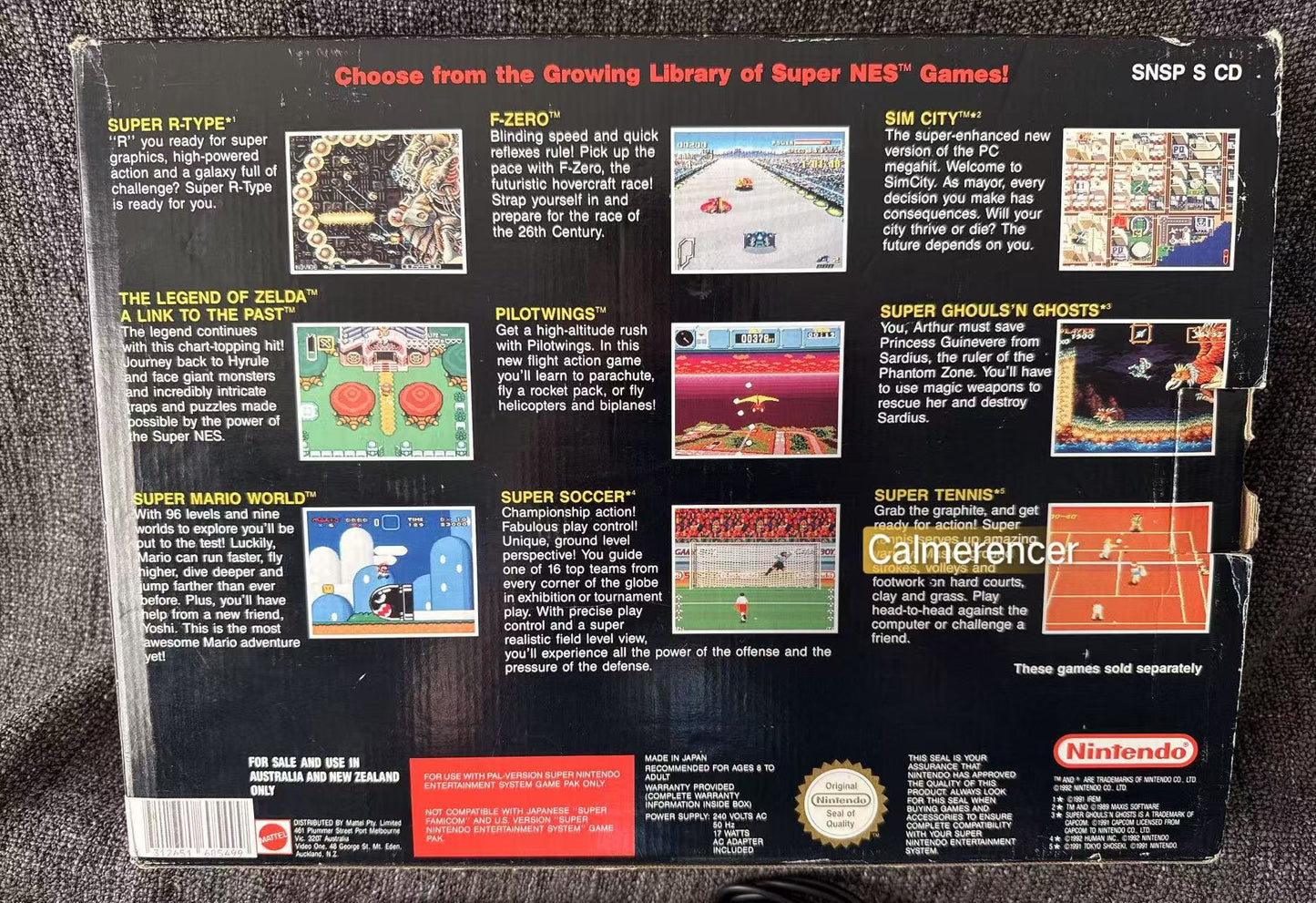 Super Nintendo Street Fighter II Console Bundle (Snes) Pal Version