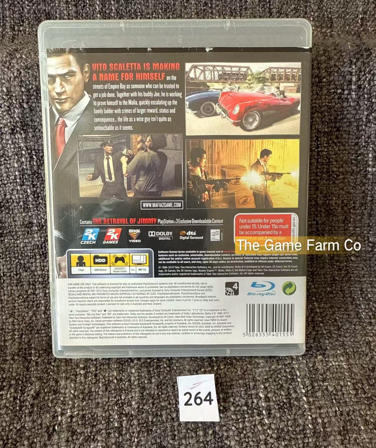 Mafia II 2 Game - PS3 - Sony Playstation 3