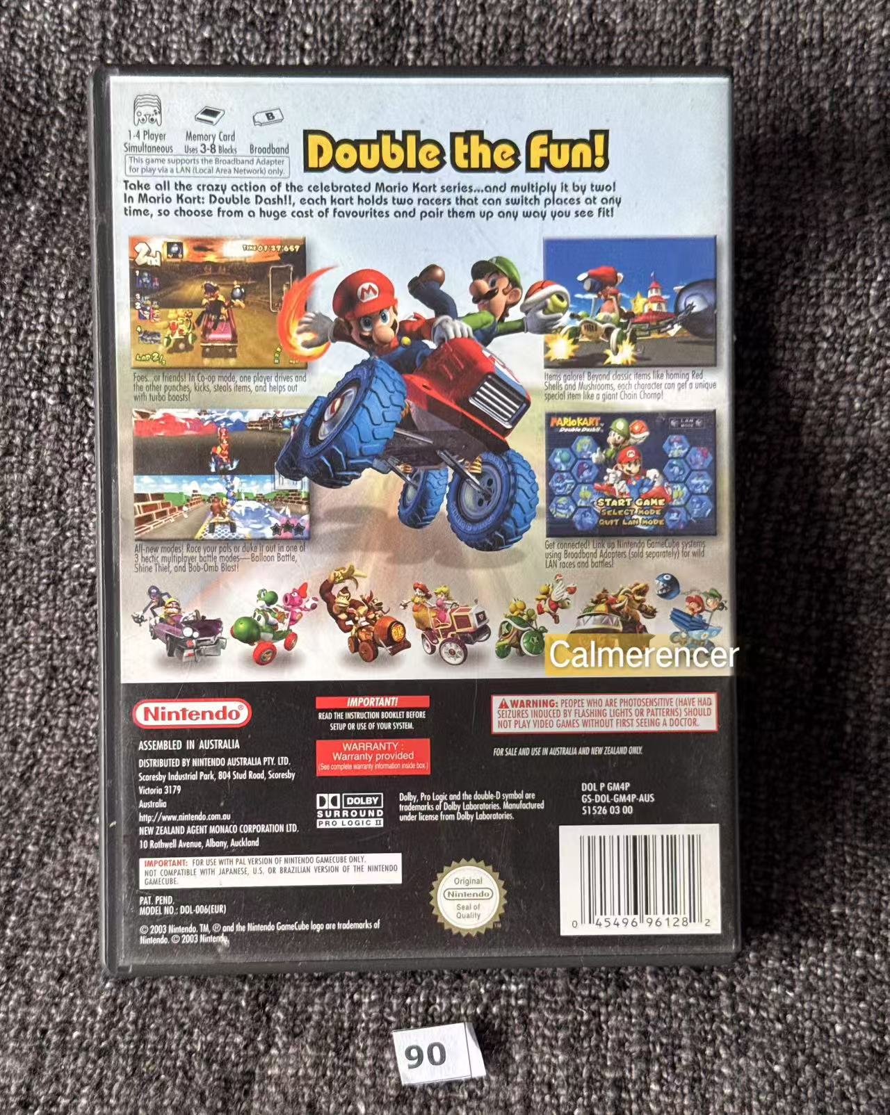 Mario Kart Double Dash Game - No manual - Nintendo Gamecube - Pal Version