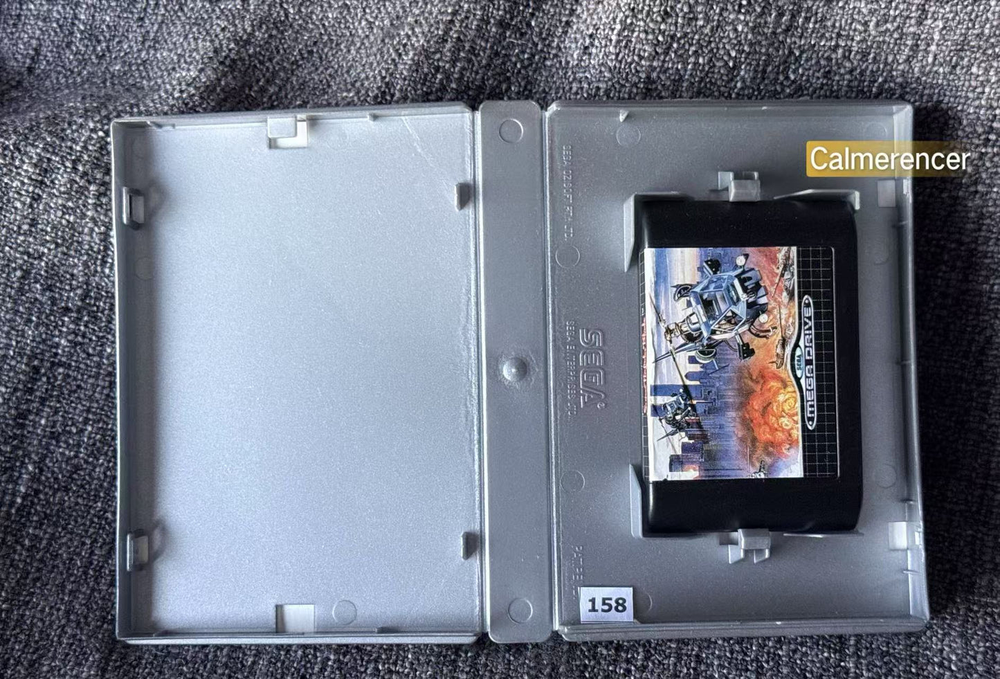 Super Thunder Black - Silver case - No manual  - Game - Sega Mega Drive