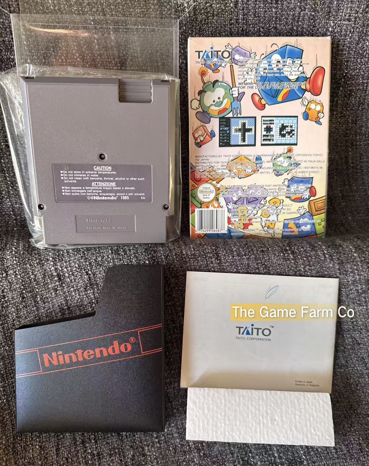 Puzznic Boxed Game - Nes - Nintendo / Entertainment System - Pal Version