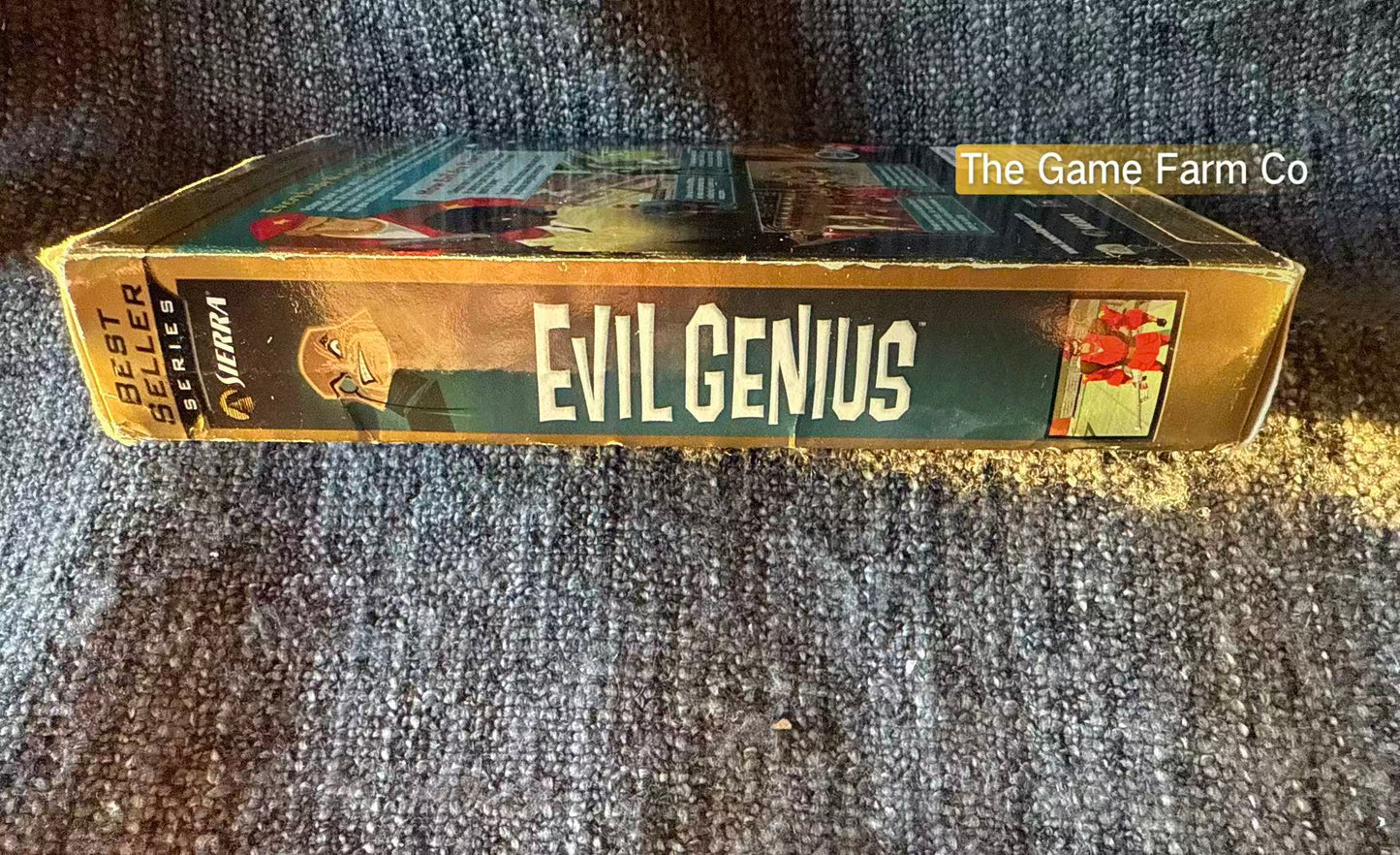 Evil Genius PC Big Box Untested Missing Manual Fair to Good Condition Vintage