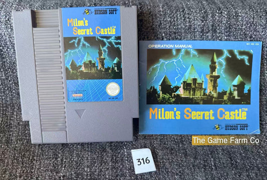 Milon's Secret Castle With Manual Game - Nes - Nintendo / Entertainment System - USA Version