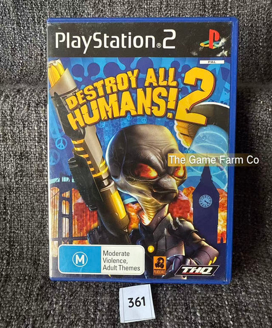 Destroy All Humans 2 Game- Sony PlayStation 2 (PS2)