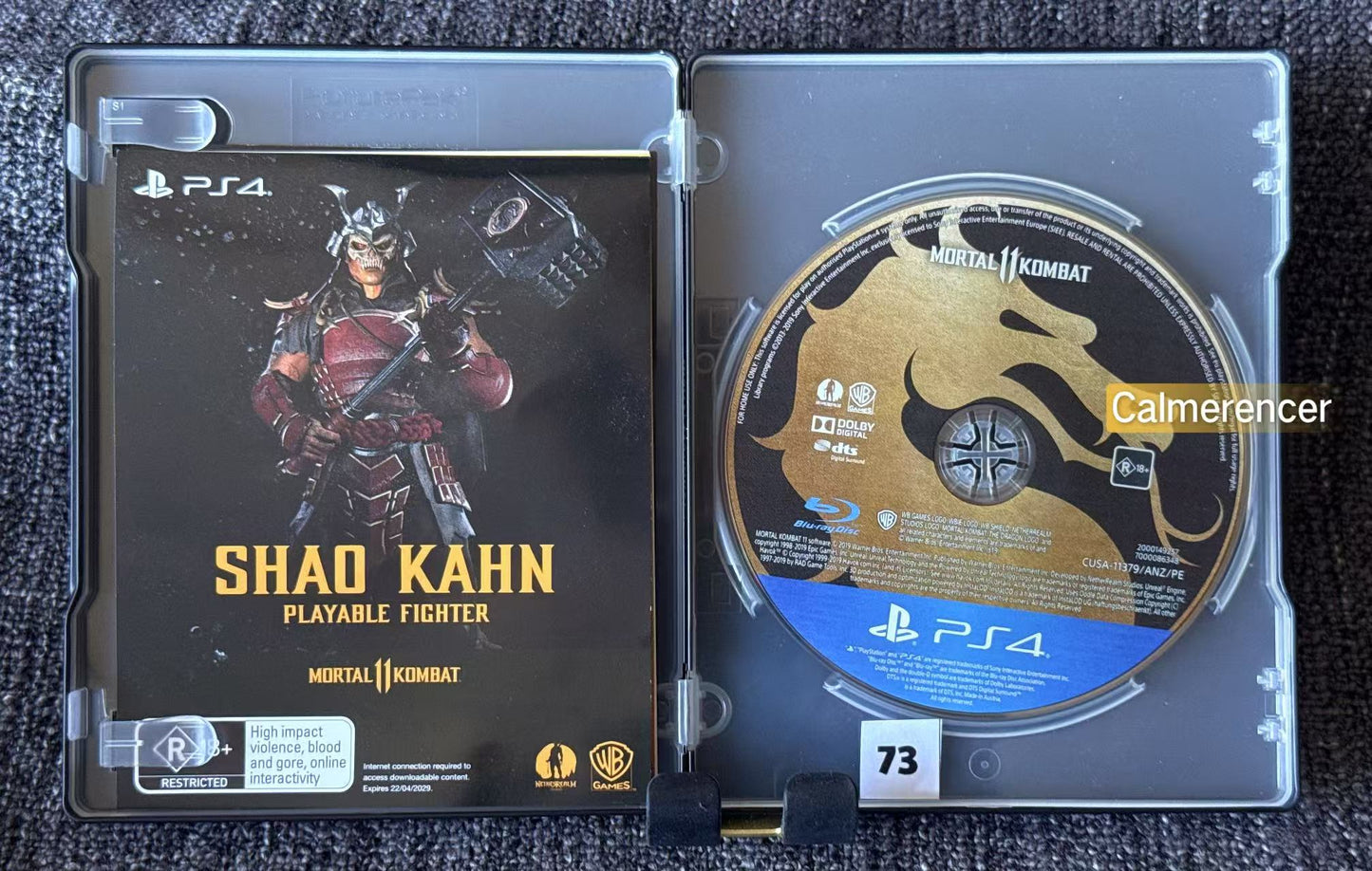 Mortal Kombat 11 Steelbook Edition Sony Playstation 4 (PS4) Game