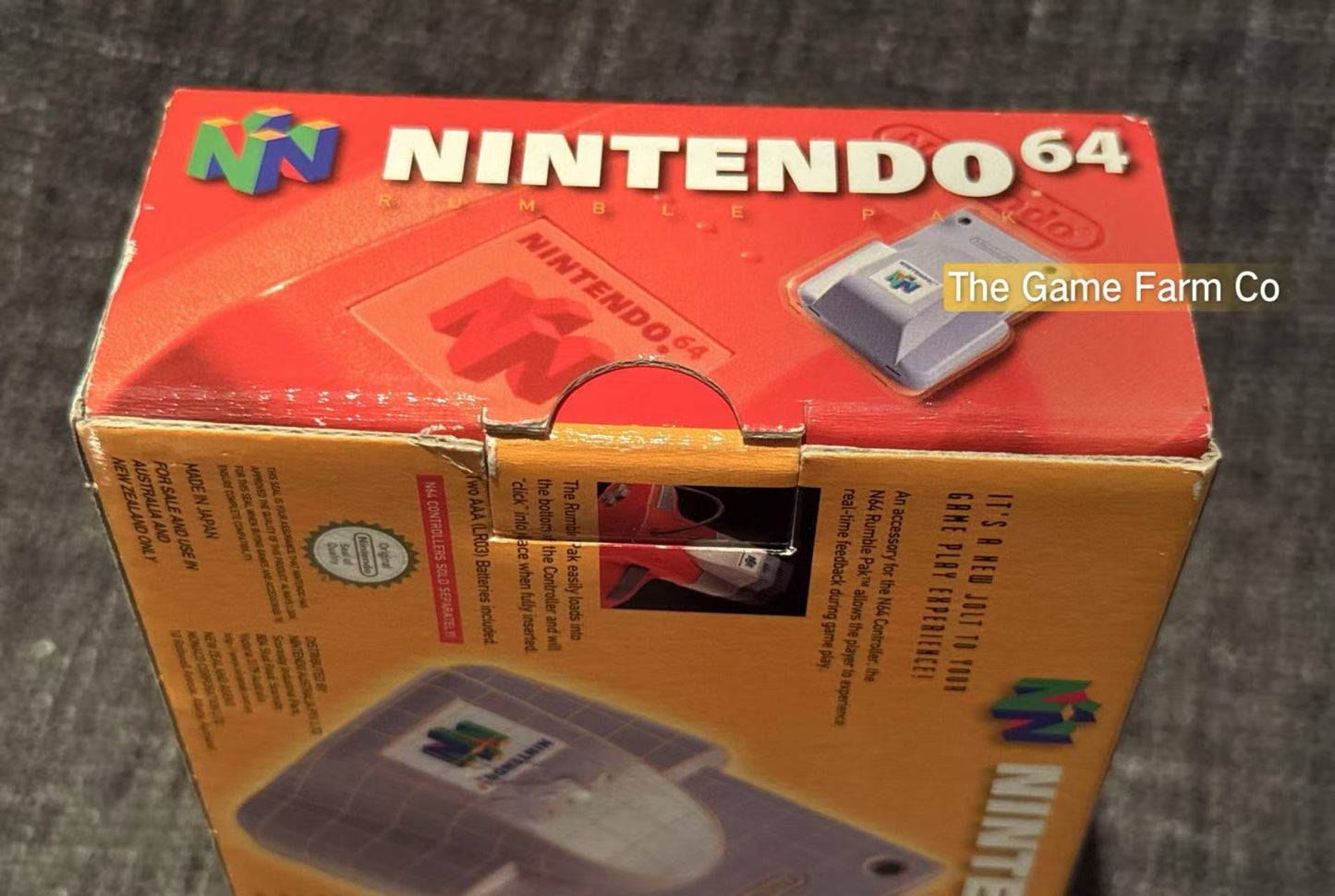 Nintendo 64 (N64) Rumble Pak boxed - Genuine