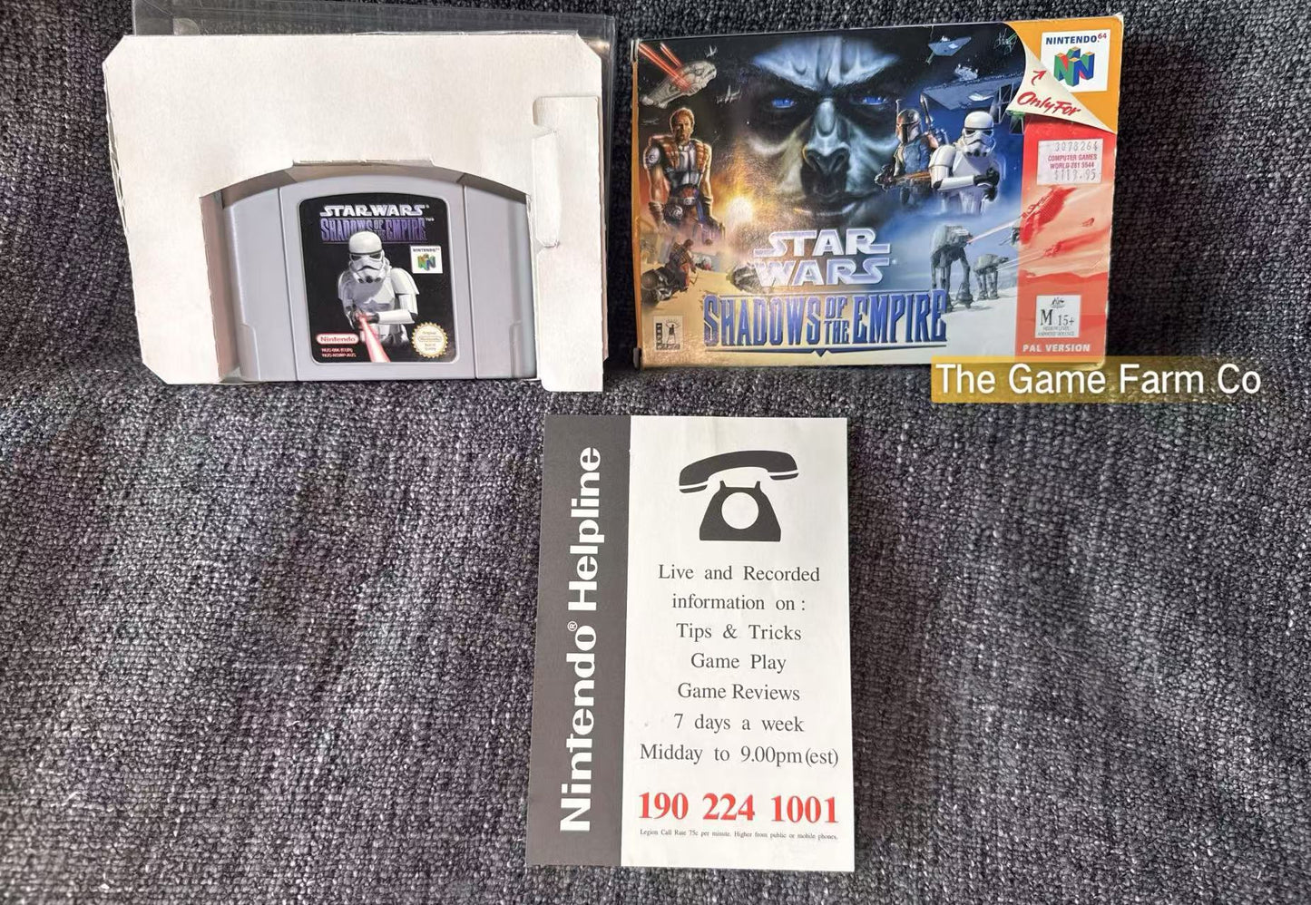 Star Wars Shadows Of The Empire Game Boxed - Nintendo 64 / N64 - Pal Version