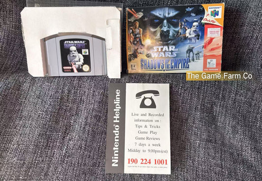 Star Wars Shadows Of The Empire Game Boxed - Nintendo 64 / N64 - Pal Version